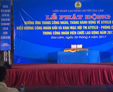 Viện KSND huyện Gia Lâm hưởng ứng tháng hành động về an toàn vệ sinh lao...